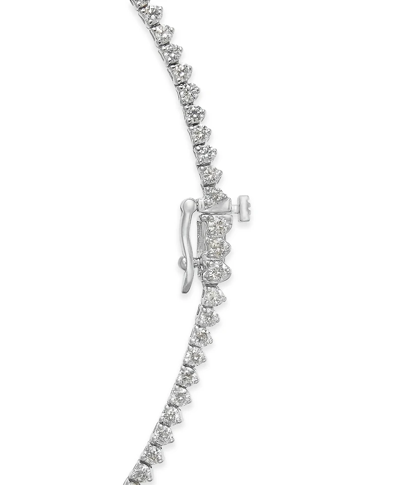 Diamond Fancy 16-3/4" Collar Tennis Necklace (10 ct. t.w.) in 14k White Gold