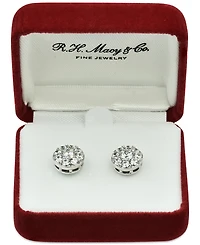 Diamond Halo Stud Earrings (2 ct. t.w.) in 14k White Gold