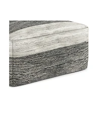 Mathis Square Woven Outdoor and Indoor Pouf