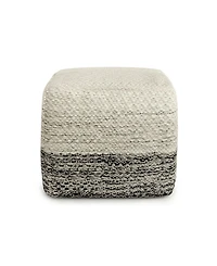 Macie Square Woven Outdoor and Indoor Pouf