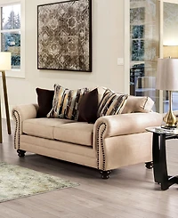 Furniture of America Sillman Upholstered Loveseat