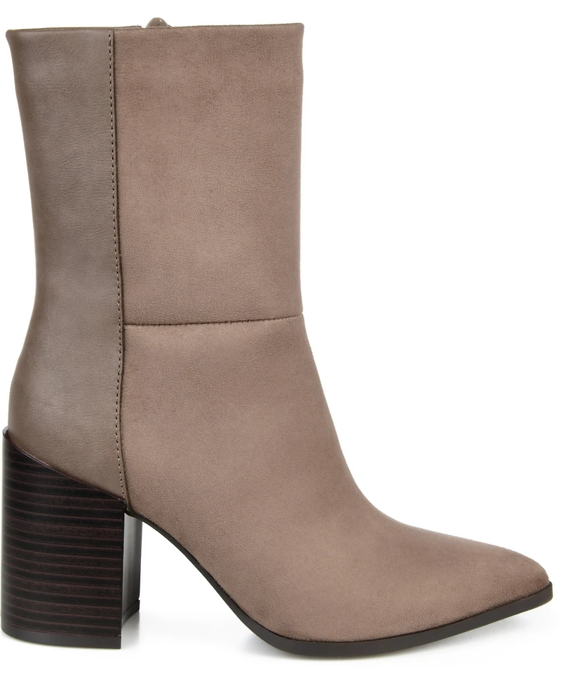 Journee Collection Women's Sharlie Two-Tone Booties