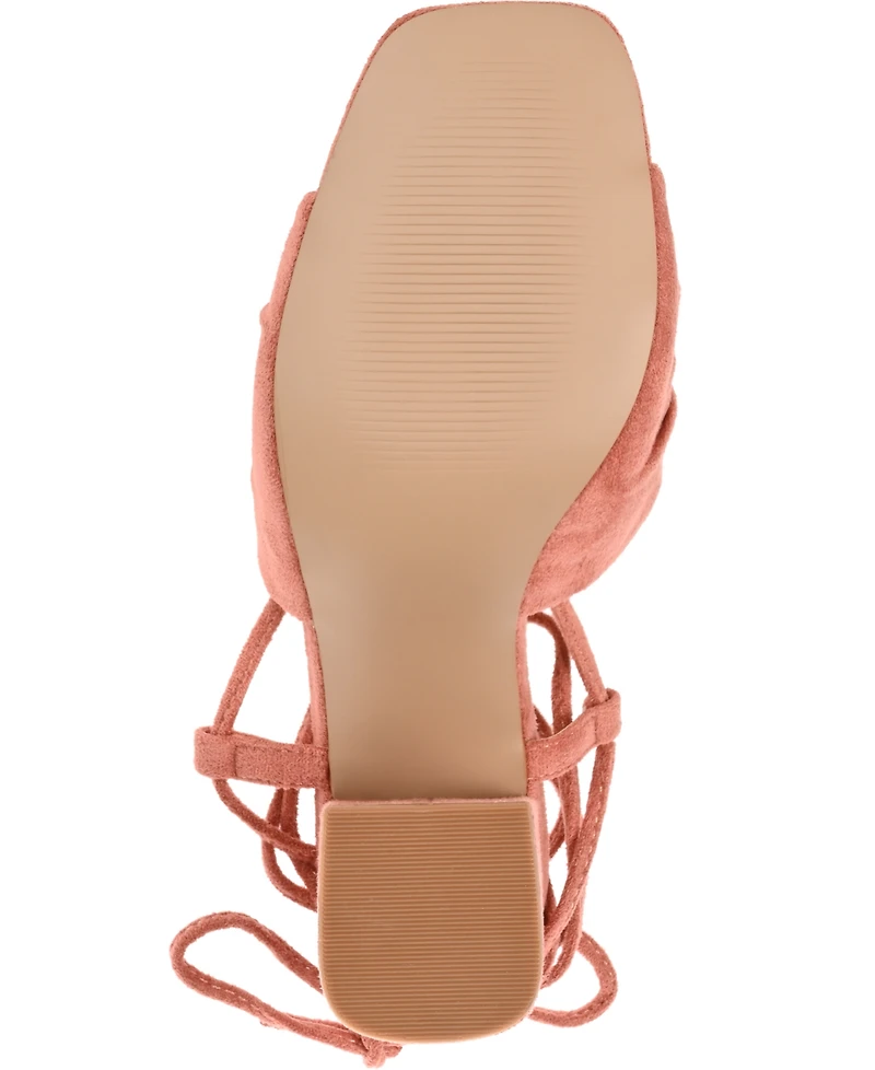 Journee Collection Women's Felisity Ruched Sandals