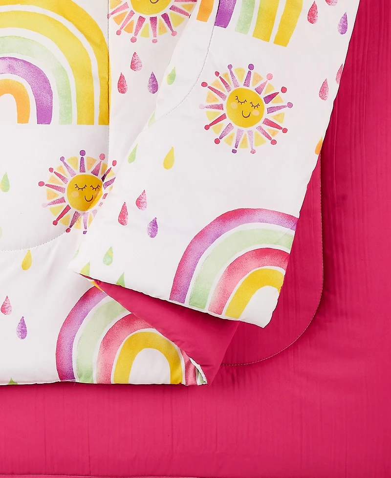 Urban Playground Rainbows and Suns 2 Piece Comforter Set, Twin/Twin Xl