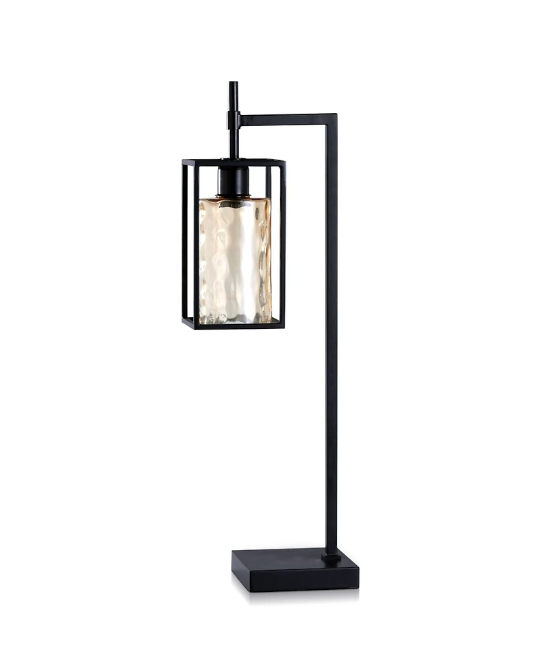 Elijah Metal and Glass Table Lamp