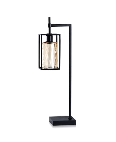 Elijah Metal and Glass Table Lamp