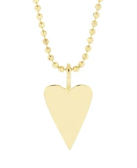 Cameron 14K Gold Plated Heart Charm Pendant Necklace