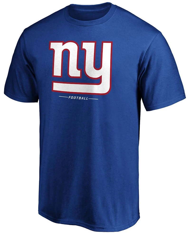 Men's Royal New York Giants Team Lockup Logo T-shirt