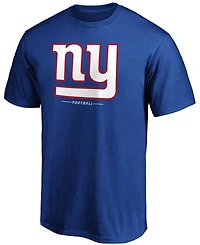 Men's Royal New York Giants Team Lockup Logo T-shirt