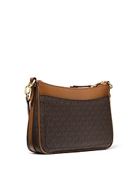 Michael Kors Logo Jet Set Charm Top Zip Pochette Shoulder Bag