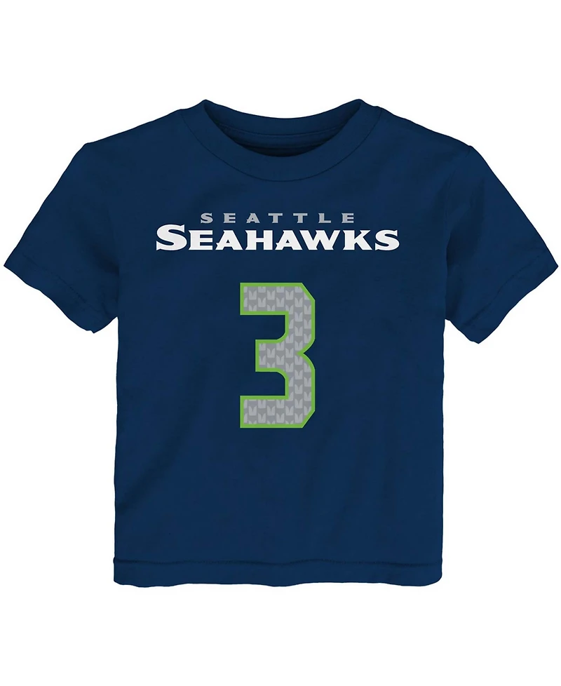 Outerstuff Big Boys and Girls Seattle Seahawks Mainliner Name Number T-shirt - Russell Wilson