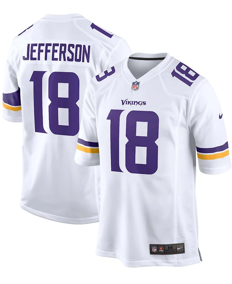 Men's Nike Justin Jefferson White Minnesota Vikings Game Player Jersey