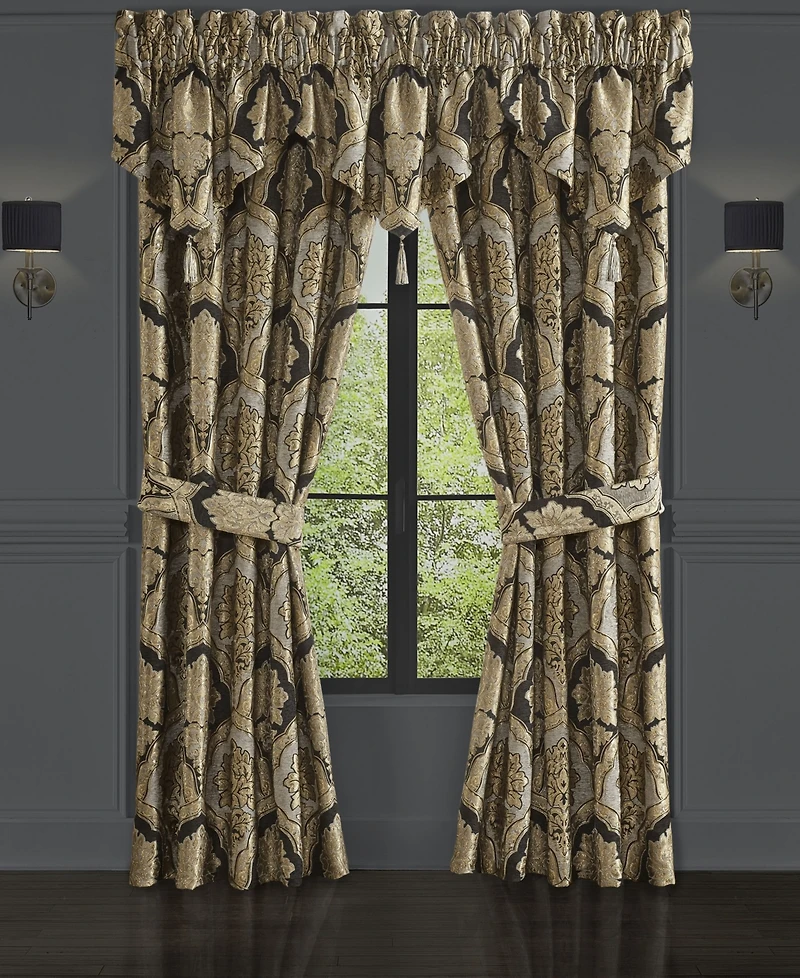 J Queen New York Melina Ascot Window Valance, 21" x 40"