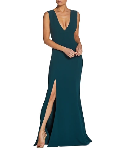 Dress the Population Women's Sandra V-Neck Gown