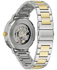 Caravelle Designed by Bulova Men's Automatic Two-Tone Stainless Steel Bracelet Watch 39.5mm