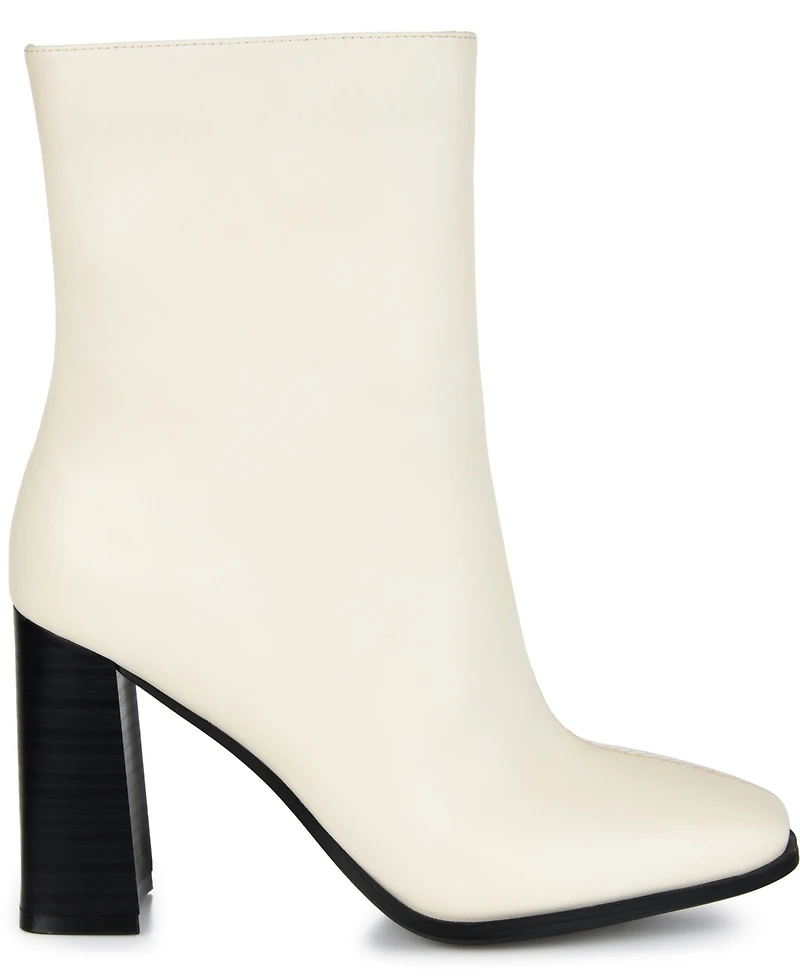 Journee Collection Women's January Two Tone Booties