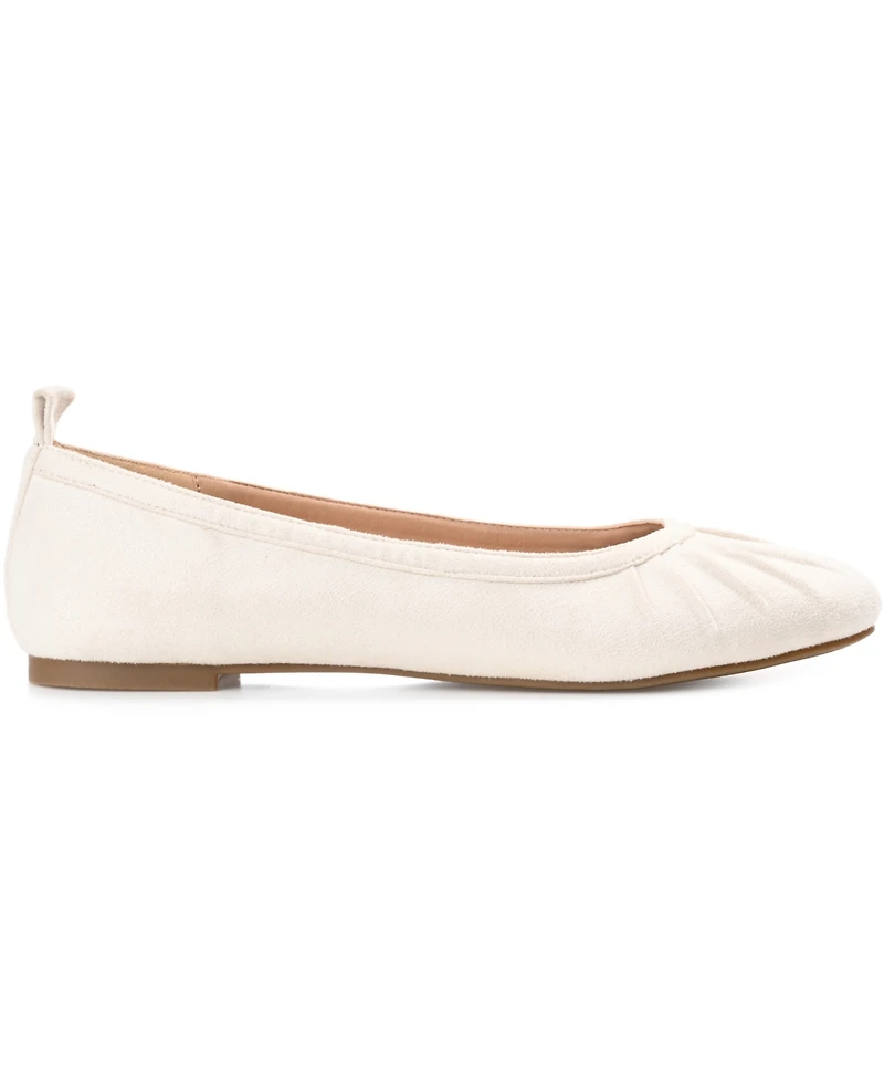 Journee Collection Women's Tannya Ruched Ballet Flats