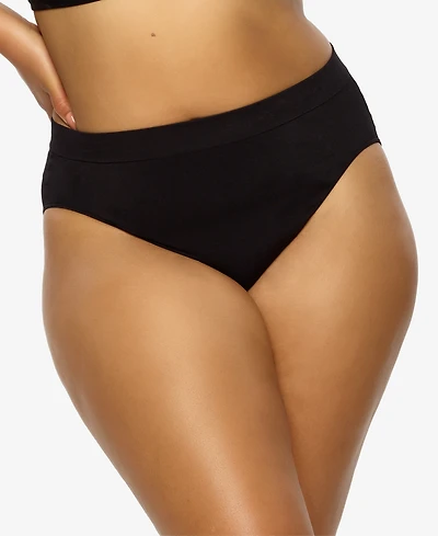 Plus Body Smooth Seamless High Leg Brief Panty