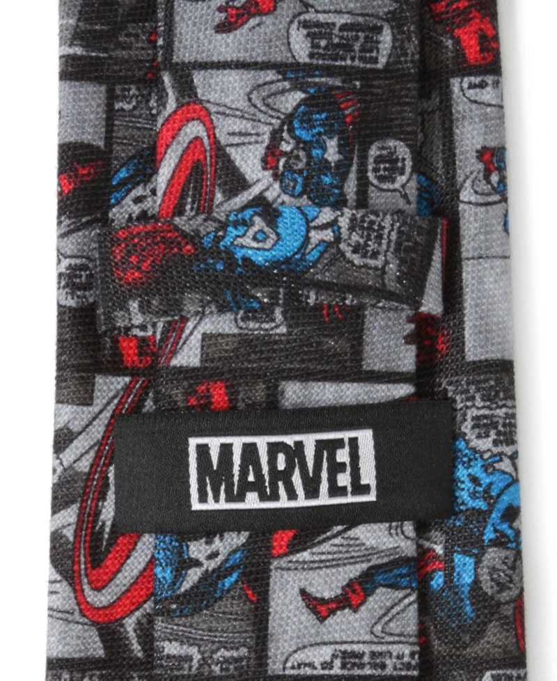 Marvel Men's Captain America Comic Tie