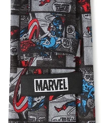 Marvel Men's Captain America Comic Tie