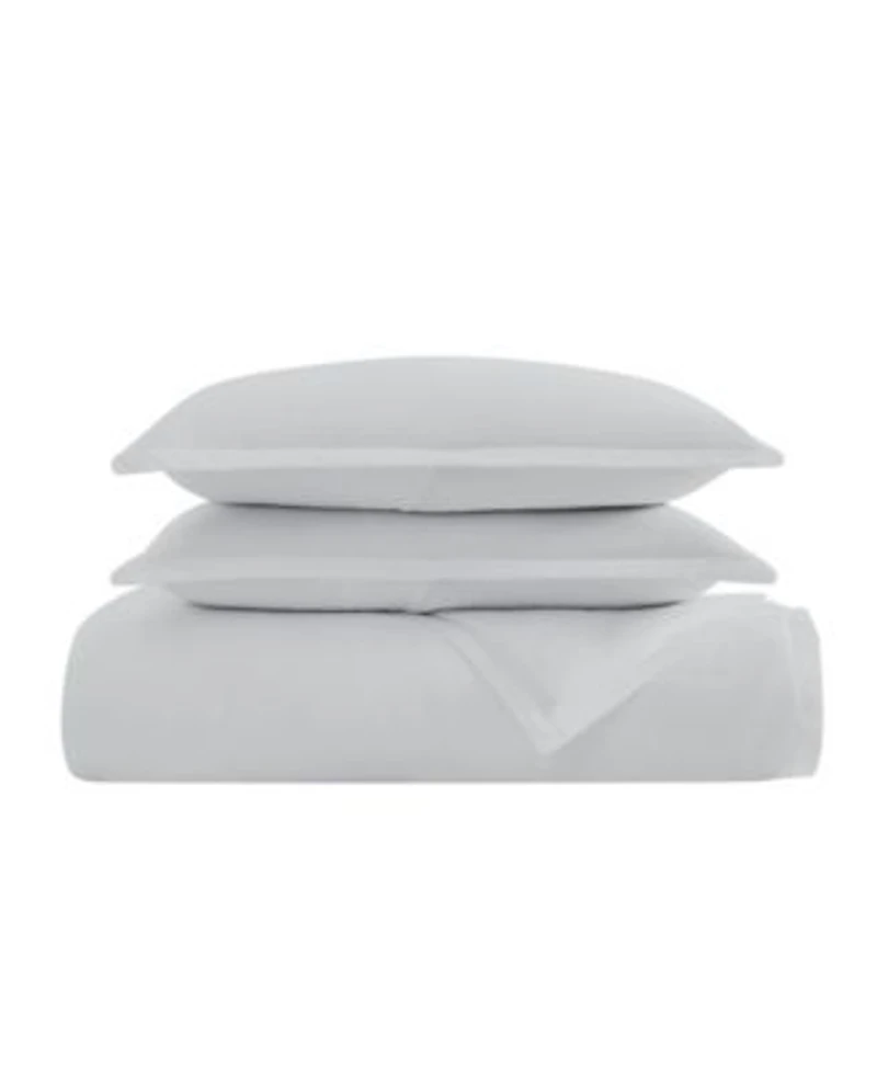 Charisma Solid 310 Thread Count Cotton Sateen Duvet Cover Set