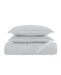 Charisma Solid 310 Thread Count Cotton Sateen Duvet Cover Set
