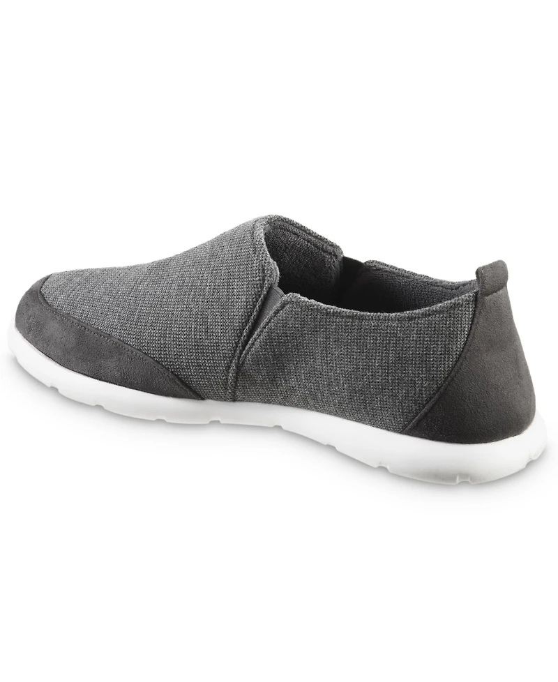 Isotoner Men's Zenz Sport Knit Indoor and Outdoor Slip-On Slipper