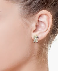 Effy Diamond Baguette & Round Crossover Statement Earrings (1-1/2 ct. t.w.) in 14k Gold and White Gold