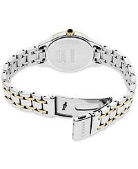 Seiko Women's Diamond (1/10 ct. t.w.) Two Tone Bracelet Watch 29.5mm