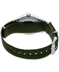 Seiko Men's Automatic 5 Sports Green Nylon Strap Watch 43mm