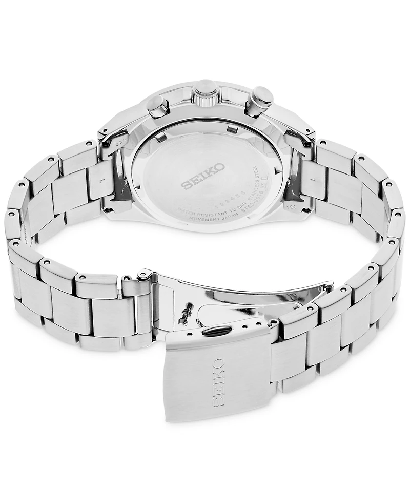 Seiko Men's Chronograph Essentials Stainless Steel Bracelet Watch 41mm