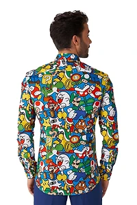 OppoSuits Men's Super Mario Licensed Nintendo Dress Shirt