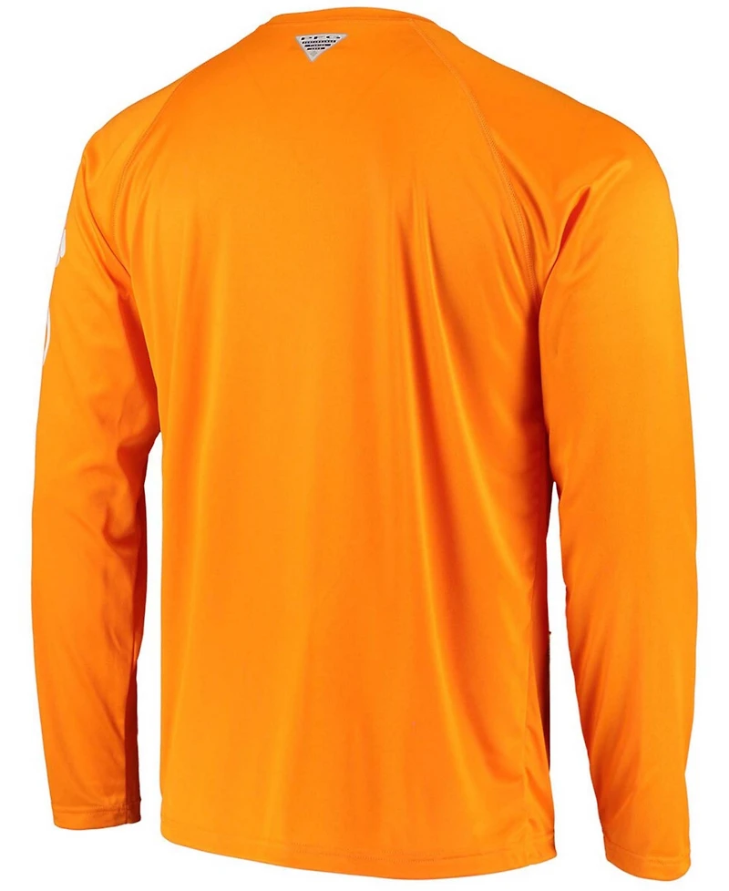 Men's Pfg Tennessee Orange Volunteers Terminal Tackle Omni-Shade Long Sleeve T-shirt