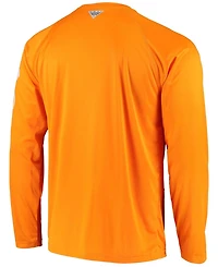Men's Pfg Tennessee Orange Volunteers Terminal Tackle Omni-Shade Long Sleeve T-shirt