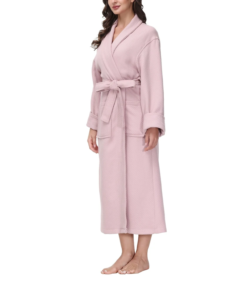 Ink+Ivy Women's Diamond Waffle Look Robe