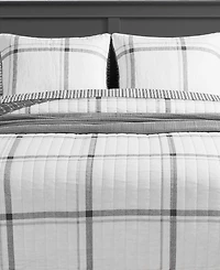 Nautica Fleetville Cotton Reversible 3 Piece Quilt Set