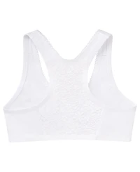 Women's Full Figure Plus Complete Comfort Wirefree Cotton T-Back Bra 1908