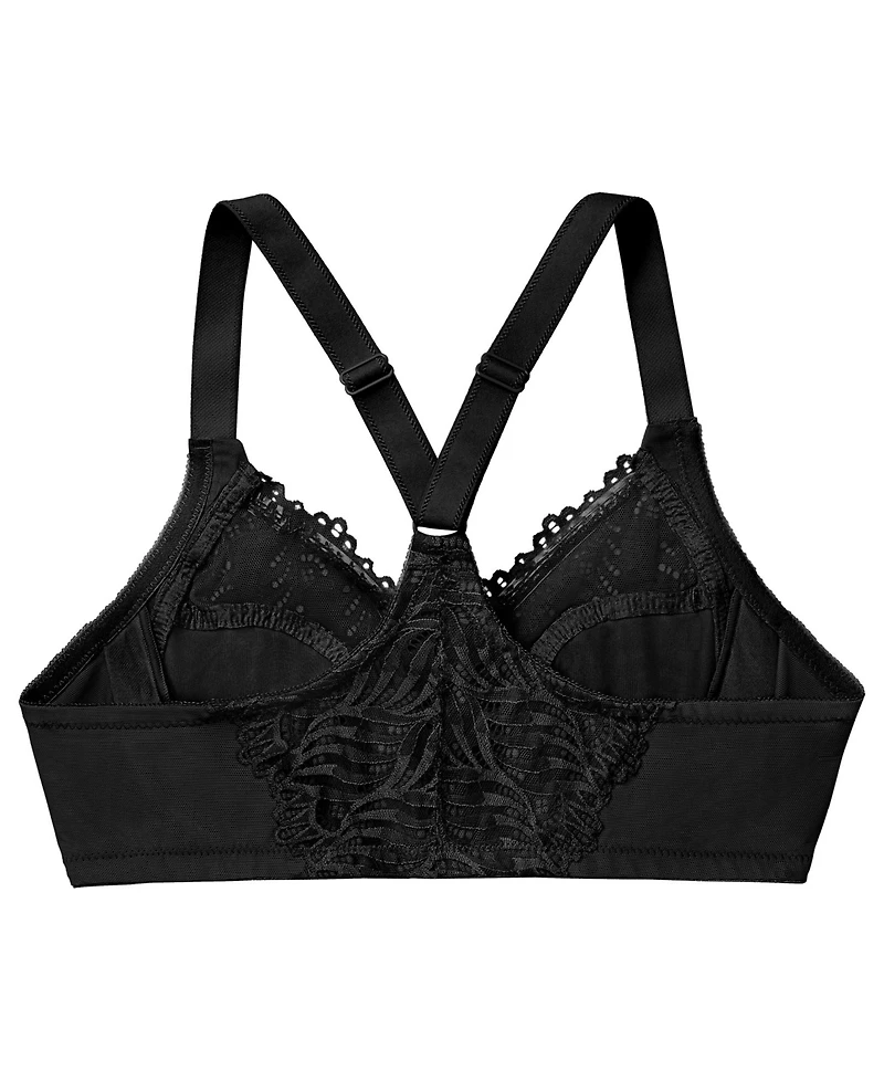Glamorise Women's Plus Wonder Wire Front Close T-Back Bra 1246