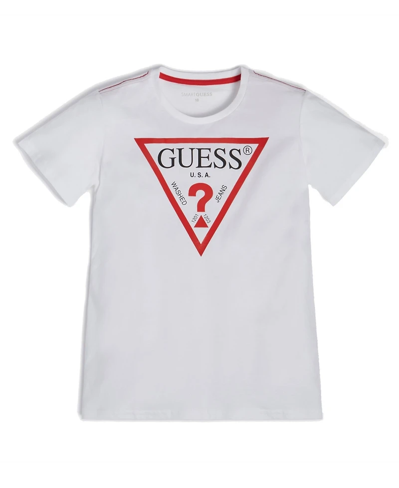 Guess Big Boys Soft Jersey Short Sleeve Classic Logo T-shirt