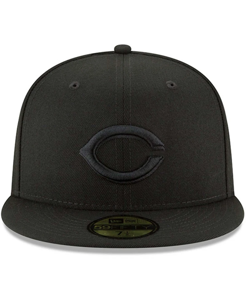 Men's Black Cincinnati Reds Primary Logo Basic 59FIFTY Fitted Hat