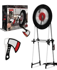Black Series Axe Throwing Target Set-3 Plastic Axes, Indoor/Outdoor