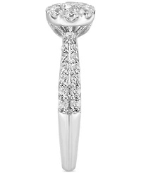 Diamond Halo Engagement Ring (3/4 ct. t.w.)i n 14k White Gold