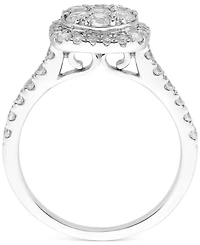 Diamond Cluster Halo Ring (1 ct. t.w.) in 14k White Gold