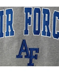 Men's Heathered Gray Air Force Falcons Arch Logo Sweatshirt
