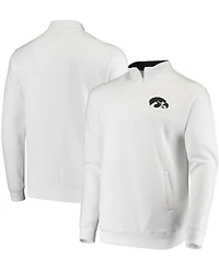 Men's White Iowa Hawkeyes Tortugas Logo Quarter-Zip Jacket