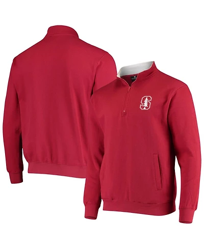 Colosseum Men's Stanford Cardinal Tortugas Logo Quarter-Zip Jacket