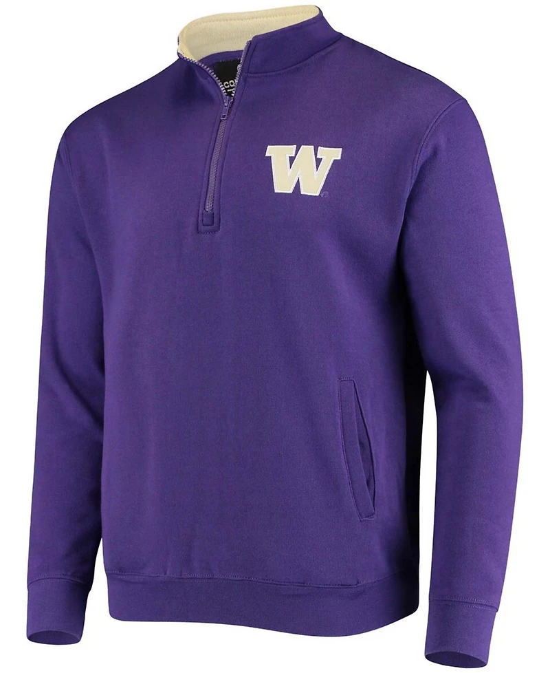Men's Purple Washington Huskies Tortugas Logo Quarter-Zip Jacket
