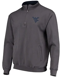 Men's Charcoal West Virginia Mountaineers Tortugas Logo Quarter-Zip Jacket