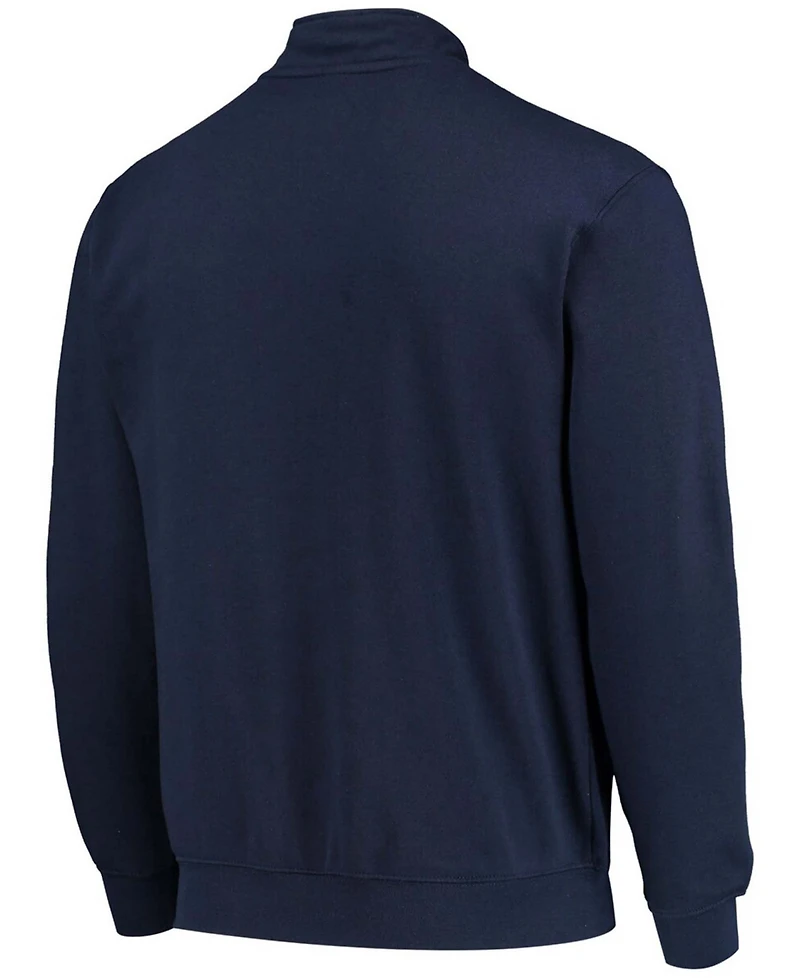 Men's Colosseum Yale Bulldogs Tortugas Team Logo Quarter-Zip Jacket