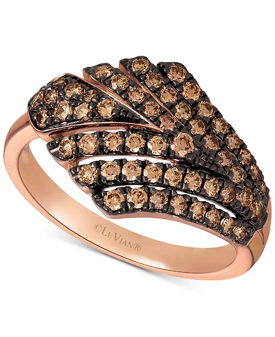 Le Vian Chocolate Diamond Statement Ring (5/8 ct. t.w.) in 14k Rose Gold